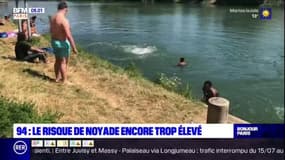 Les noyades en baisse en Ile-de-France mais le risque bien présent: sur les bords de Marne, certains bravent l'interdiction de se baigner