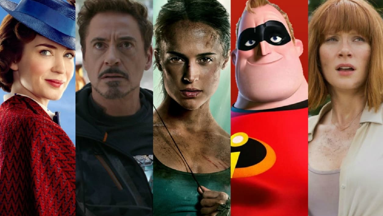 L'année 2018 sera notamment marquée par les retours de Mary Poppins, Tomb Raider ou des Indestructibles. L'année 2018 sera notamment marquée par les retours de Mary Poppins, Tomb Raider ou des Indestructibles.