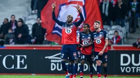 Victor Osimhen lors du match Lille-Brest, le 6 décembre 2019