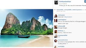 Le post de Kim Kardashian sur Intagram et sa "photo-souvenir".