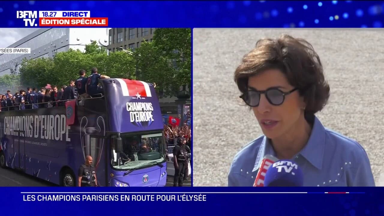 Sacre du PSG: « Paris a été la capitale de l’Europe hier », indique Rachida Dati, ministre de la Culture