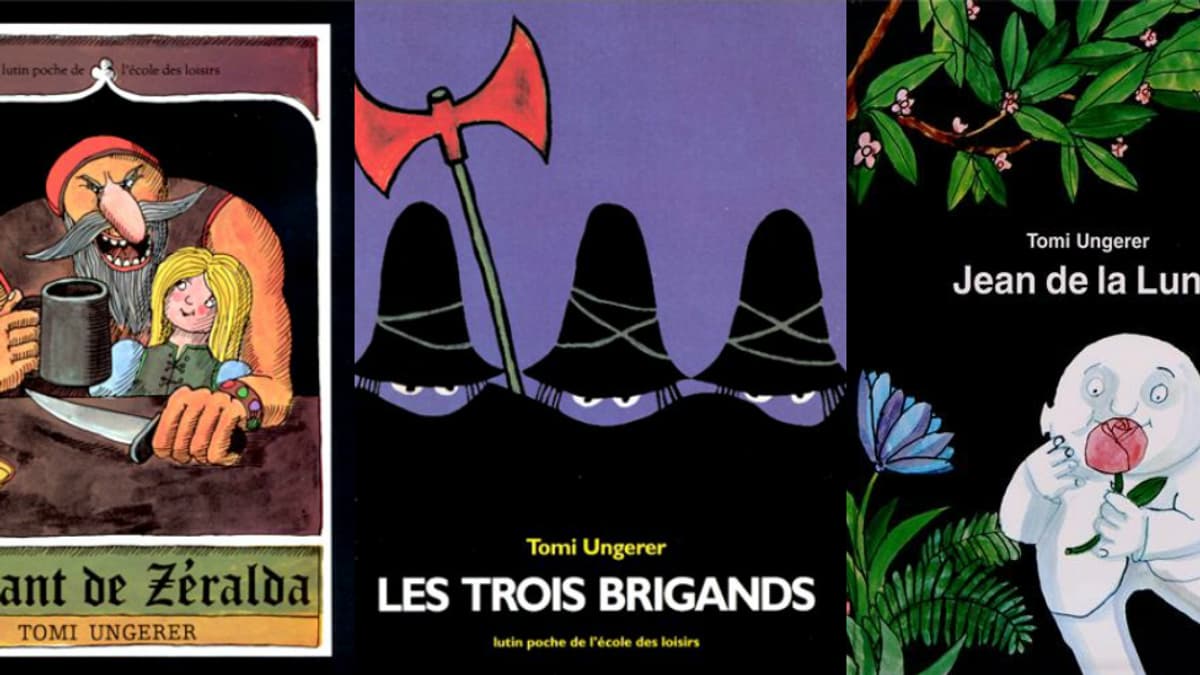 Trois classiques de Tomi Ungerer: Le Géant de Zéralda, Les Trois Brigands et Jean de la Lune. Trois classiques de Tomi Ungerer: Le Géant de Zéralda, Les Trois Brigands et Jean de la Lune.
