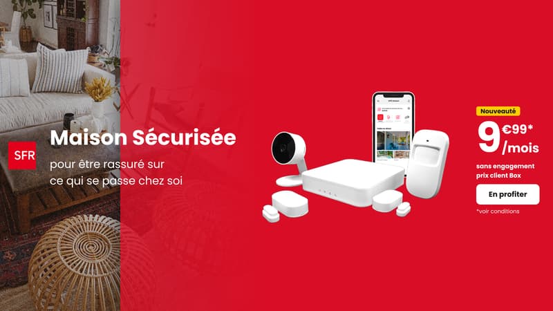 Partez en vacances en toute sérénité à prix doux avec SFR Maison Sécurisée