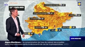 Météo Côte d'Azur: un samedi ensoleillé puis orageux, 25°C à Grasse