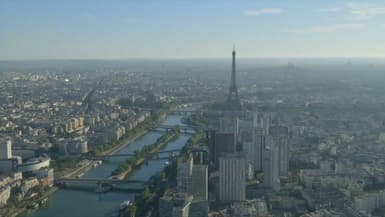 Paris pendant un épisode de pollution à l'ozone. (image d'illustration)