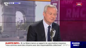 Vers une vaccination obligatoire ? "Nous sommes une grande démocratie, nous pouvons passer par la persuasion" estime Bruno Le Maire