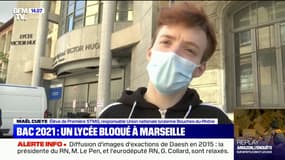 Baccalauréat: "On veut du contrôle continu pour lutter contre les inégalités", réclame ce lycéen