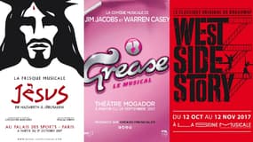 "Grease" au Théâtre Mogador, "West Side Story" à La Seine Musicale ou "Jésus, de Nazareth à Jérusalem" au Palais des Sports, seront parmi les comédies musicales les plus attendues de cette rentrée 2017