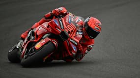 Marc Marquez lors des qualifications du GP d'Argentine de MotoGP, à Termas de Rio Hondo le 15 mars 2025