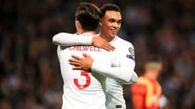 Trent Alexander-Arnold avec Ben Chilwell en sélection anglaise, le 14 novembre 2019