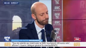 Stanislas Guerini, délégué général de la République En Marche: "Les enseignants font beaucoup d'heures supplémentaires. Ils auront le bénéfice de ces mesures et de l'élargissement de la prime d'activité."