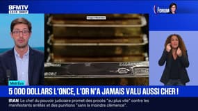 Le prix de l'once d'or a franchi pour la première fois de l'histoire la barre des 5.000 dollars