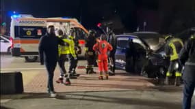 Mario Balotelli sonné après un accident de la route à Brescia, le 23 novembre 2023
