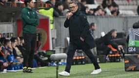 Franck Haise lors du match de Ligue Europa entre Nice et les Glasgow Rangers - 28/11/2024
