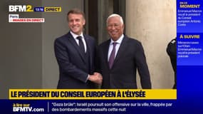 Emmanuel Macron reçoit le président du Conseil européen Antonio Costa