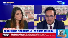 Louis Sarkozy, candidat à la mairie de Menton: "Je n'apprécie pas le personnage", affirme Bryan Masson, candidat à la mairie de Cagnes-sur-Mer