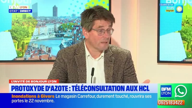 Protoxyde d'azote: téléconsultation aux HCL