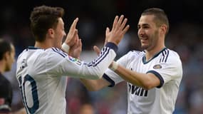 Özil et Benzema au Real en 2013