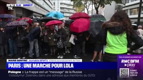 À Paris, le rassemblement en mémoire de Lola débute dans le 19e arrondissement