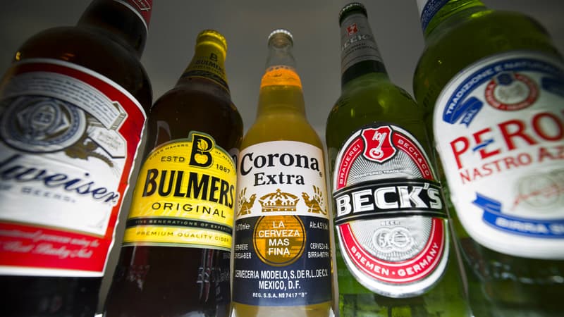Corona, Budweiser, Peroni quelques unes des plus grandes marques du nouveau géant de la bière qui va peser 64 milliards d'euros de chiffre d'affaires.