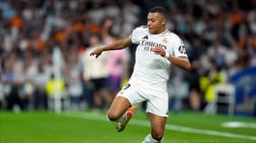 attaquant du Real Madrid Kylian Mbappé face à l'Espanyol Barcelone