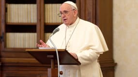 Le pape François lors de la prière hebdomadaire de l'Angélus au Vatican, le 25 janvier 2021
