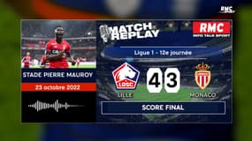 Lille 4-3 Monaco : victoire précieuse du LOSC dans un match complètement fou (avec les commentaires RMC)