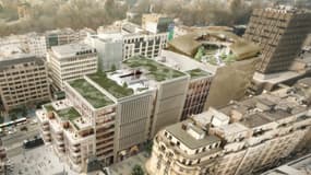 Le "Royal Hamilius" ouvrira en novembre 2019 en plein centre de Luxembourg et mêlera appartements, bureaux, boutiques et restaurants, et un jardin sur le toit. 