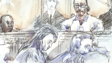 Jawad Bendaoud et Mohamed Soumah lors de leur procès