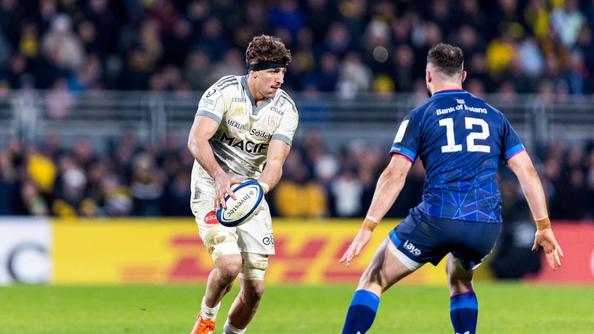 Oscar Jegou lors du match entre La Rochelle et le Leinster le 12 janvier 2025 Oscar Jegou lors du match entre La Rochelle et le Leinster le 12 janvier 2025