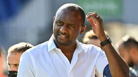 Patrick Vieira, alors entraîneur de l'OGC Nice, en déplacement à Montpellier, le 12 septembre 2020