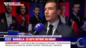 Jordan Bardella (RN): "Mon adversaire dans cette élection, c'est la liste d'Emmanuel Macron"