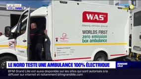 Nord: les sapeurs-pompiers testent une ambulance 100% électrique