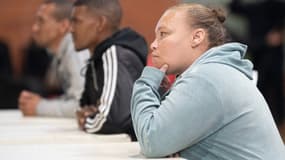 Racquel Smith et ses deux coaccusés, à Saldanha Bay en Afrique du Sud, ce jeudi 29 mai. 