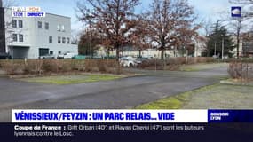 Hôpital Feyzin Vénissieux: un parc relais quasiment vide