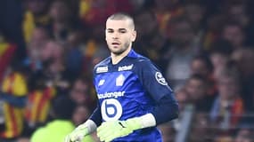 Le gardien lillois Lucas Chevalier face à Lens le 26 octobre 2024