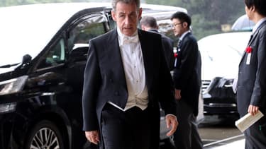 Nicolas Sarkozy lors de sa visite au Japon le 21 octobre 2019