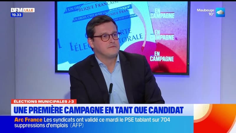 Arnaud Deslandes, maire de Lille (Nord) et candidat PS aux prochaines municipales, évoque l'héritage de Martine Aubry