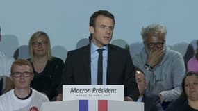 Emmanuel Macron, mercredi 26 avril à Arras.