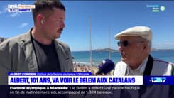 Flamme olympique à Marseille: Albert, 101 ans, a pu voir le Bélem aux Catalans