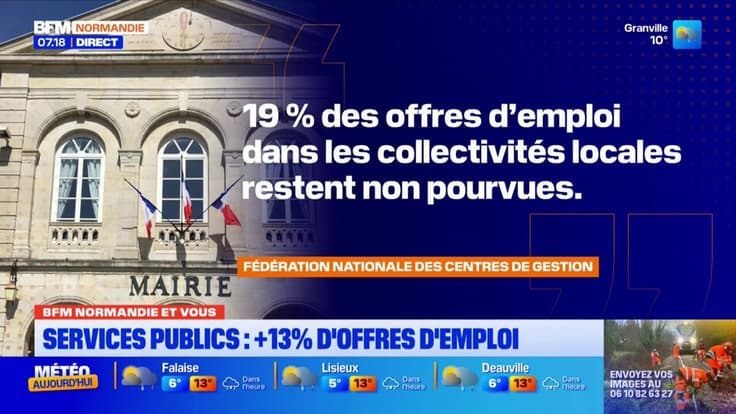 BFM Normandie et vous: une hausse des offres d'emploi dans les services publics