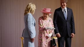 La reine Elizabeth II a reçu dimanche le président américain Joe Biden au château de Windsor, à l'Ouest de Londres