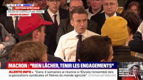 Emmanuel Macron: "Chez qui en Europe vous avez un chef d'État ou de gouvernement qui a ce dialogue avec les paysans ? Nulle part"