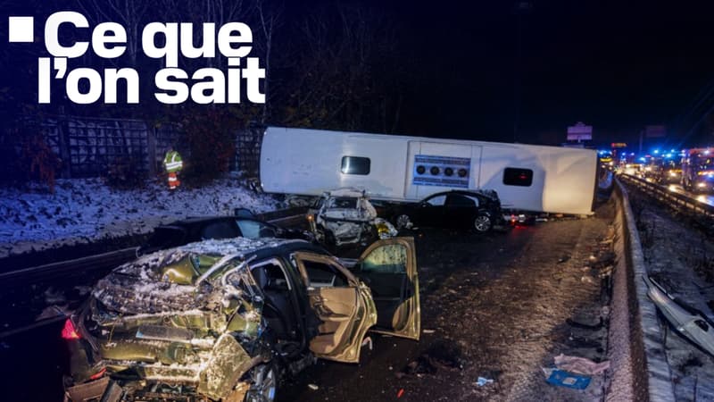 Blessés graves, enquête: ce que l'on sait de l'accident impliquant un bus sur l'A6B lors des intempéries