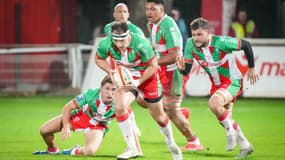 Les joueurs de Biarritz en novembre 2024