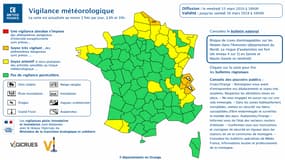Trois départements ont été placés en vigilance orange par Météo-France, ce 15 mars
