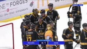 Ligue Magnus: les Aigles de Nice s'inclinent face aux Dragons de Rouen sur le fil
