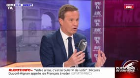 Nicolas Dupont-Aignan le 31 mars 2022