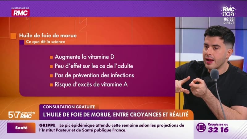 Consultation gratuite - L'huile de foie de morue, entre croyance et réalité