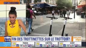 Paris: les trottinettes officiellement interdites de stationnement sur les trottoirs depuis mardi